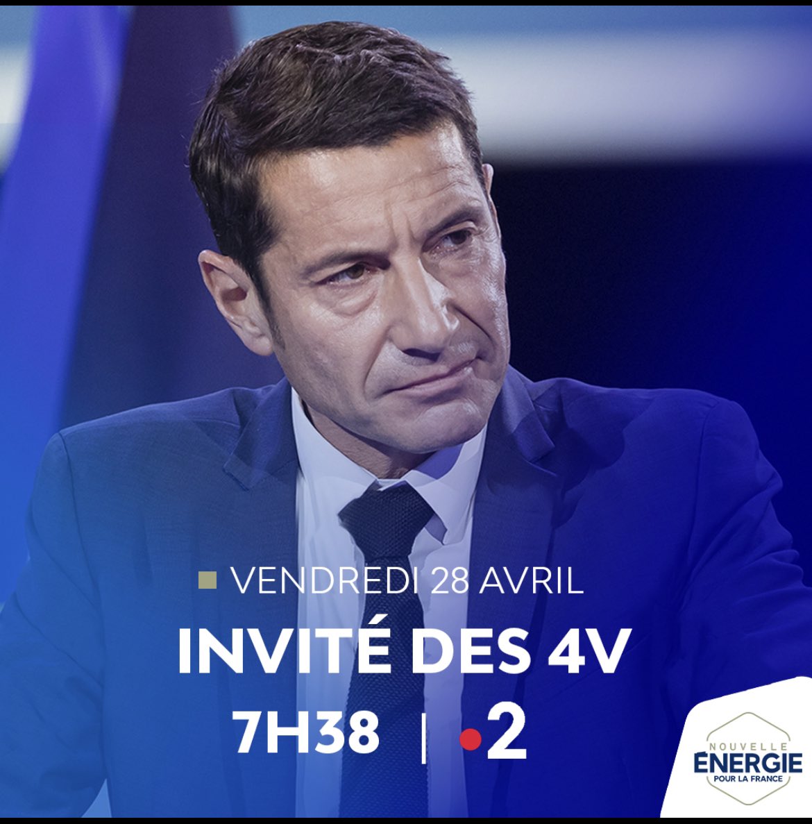 jerome_P2022's tweet photo. À ne pas manquer, David Lisnard invité des #4V ce vendredi 28 avril 
#NouvelleEnergie
#Lisnard https://t.co/d8v9RcdBV6