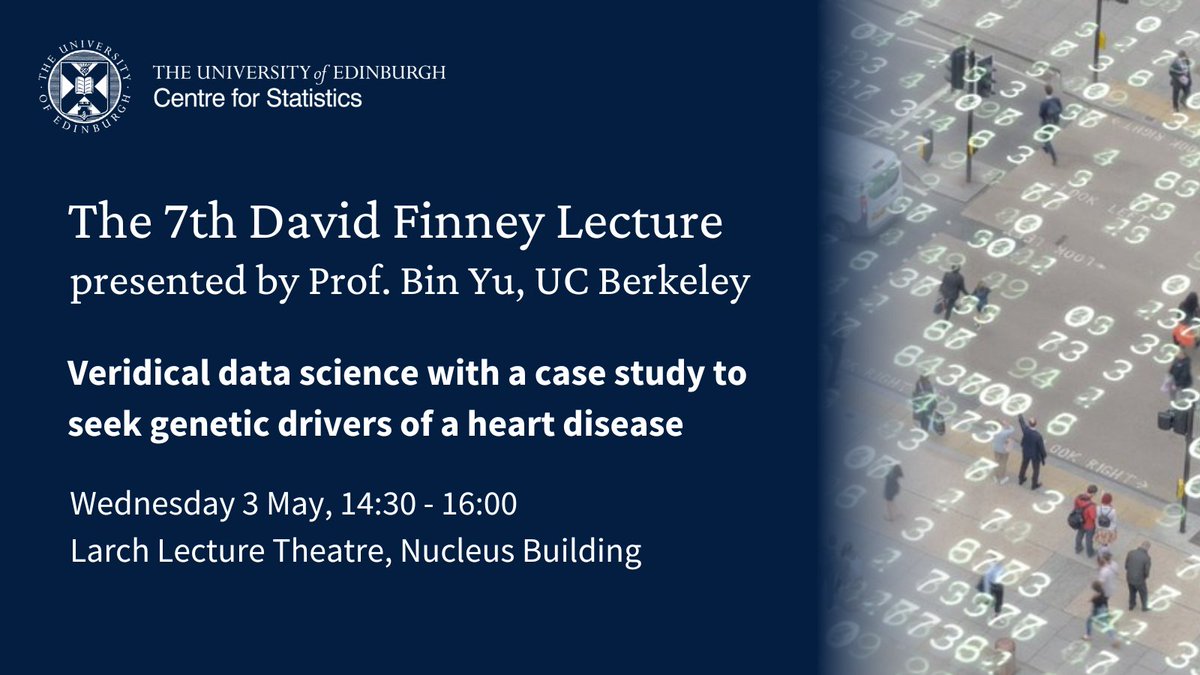 Centre for Statistics, University of Edinburgh tweet media