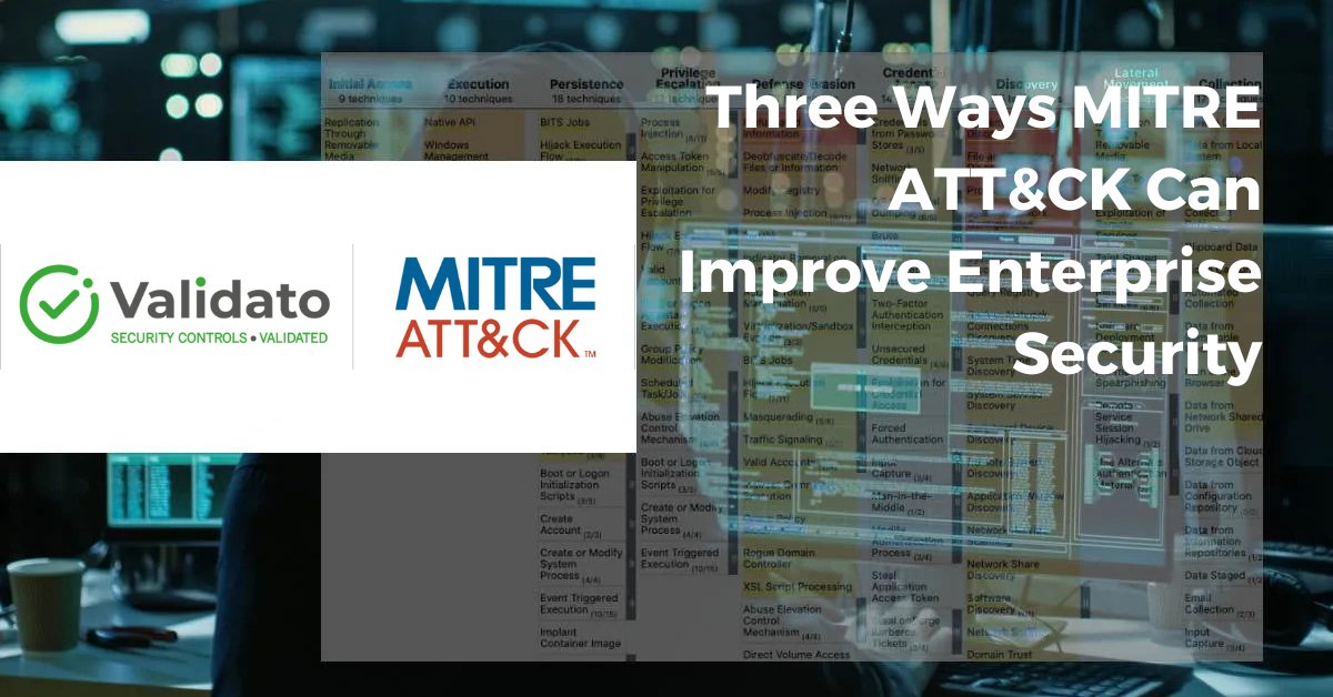 Validato1's tweet image. The MITRE ATT&amp;amp;CK framework documents adversaries&apos; tactics, techniques, and procedures (TTPs) based on millions of enterprise attacks, leveling the playing field. 
Read more: buff.ly/3V9BXzK 
#mitreattack #ttps #securitycontrols