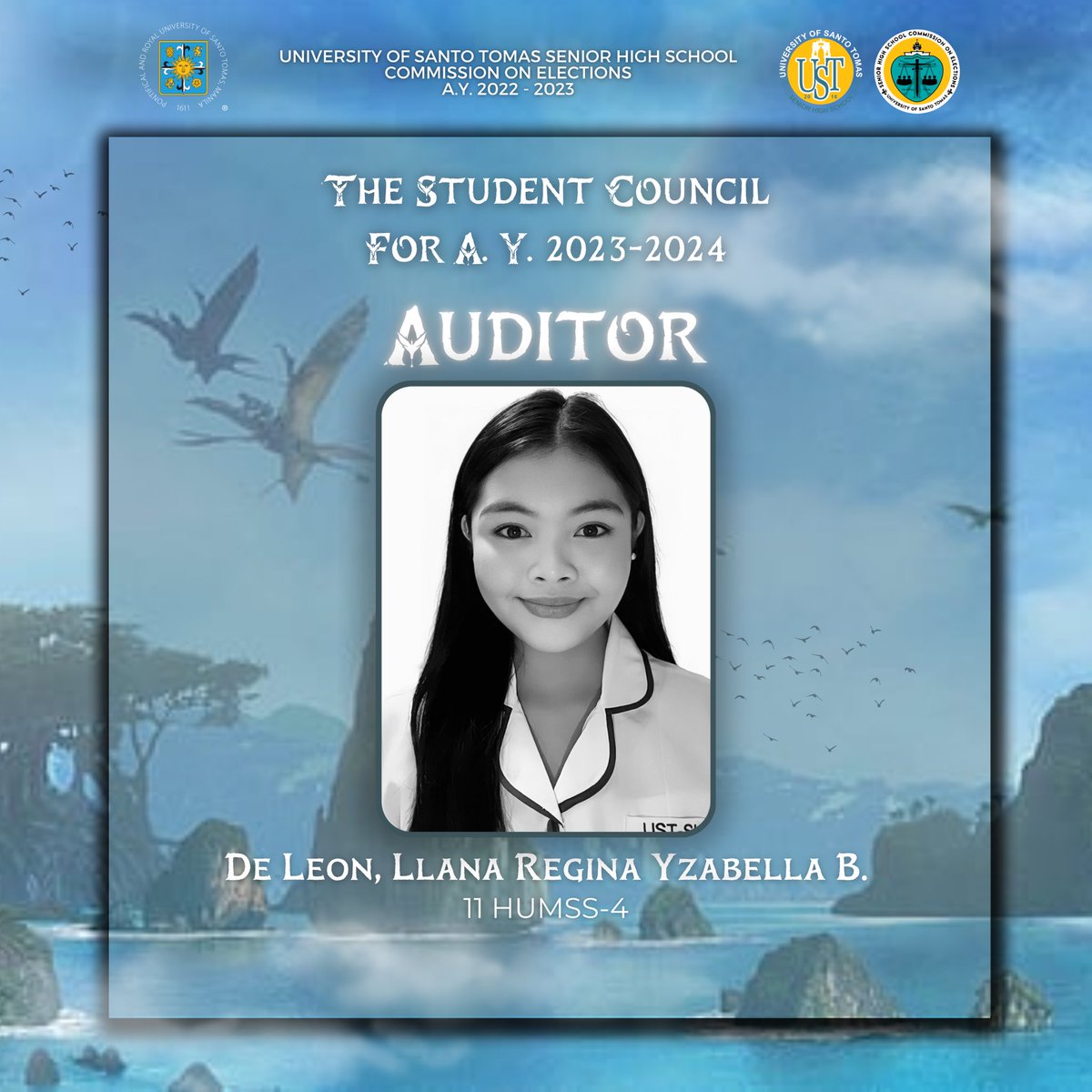 ustshscomelec's tweet photo. #USTEleksyon
#USTSHSHalalan2023
#SCELECTIONS23
#PANDORA
#USTSHSCOMELEC
Pubmat by: Vhic Del Rosario
(2/3) https://t.co/JN9GUginPf