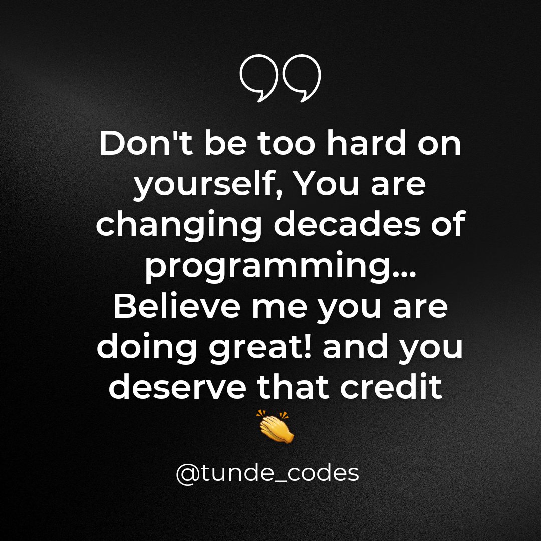 tunde_codes's tweet image. You are doing great 👍