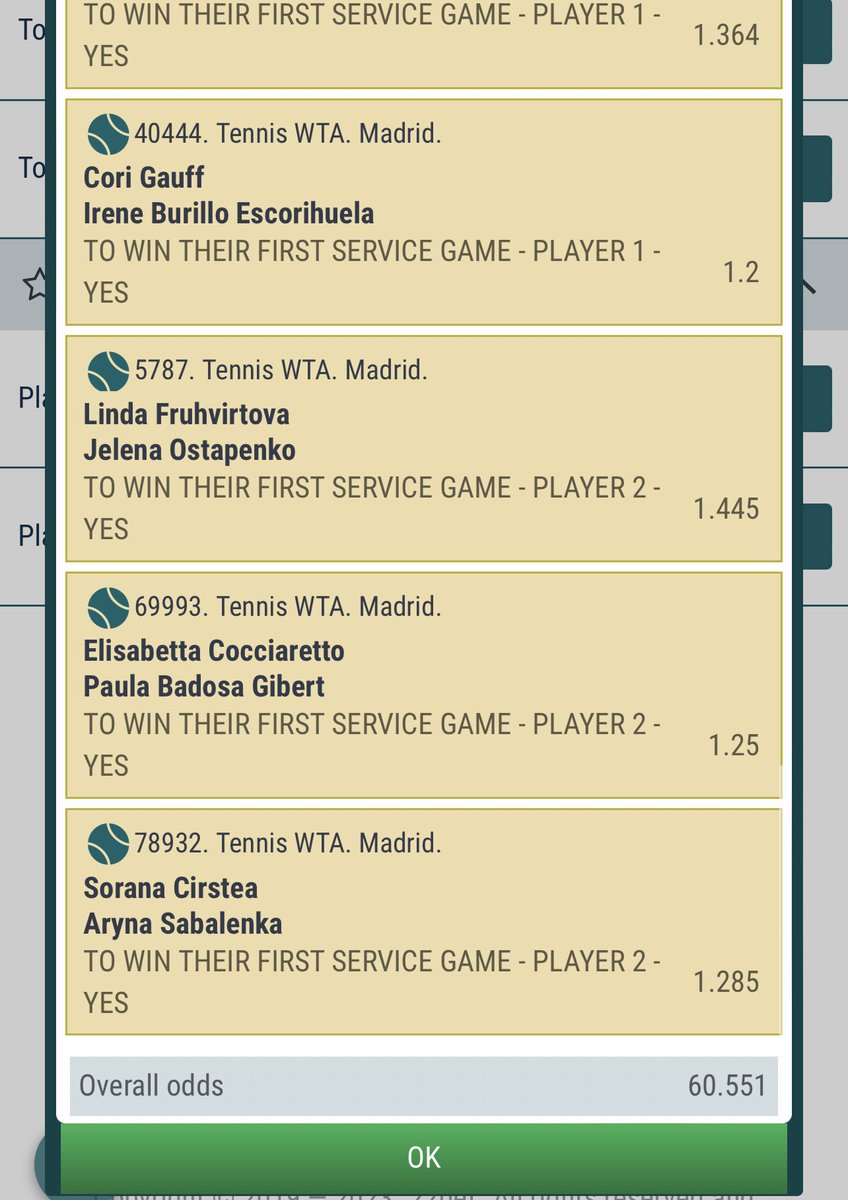 Mrbankstips's tweet photo. Tennis 🎾 

60 odds first serve F1PTL

200 odds 7N6TL
10 odds edit GERTL

Not on 22bet ? Register right away 👇🏻👇🏻

🇳🇬 https://t.co/e9DT44zLpF

🇬🇭 https://t.co/UmPlC6da8n

🇰🇪 https://t.co/EmuXoPqAjD

🌎 https://t.co/ME6LZKjsvj

No promo code

 200% bonus on your first deposit💥 https://t.co/tEf0783GNv