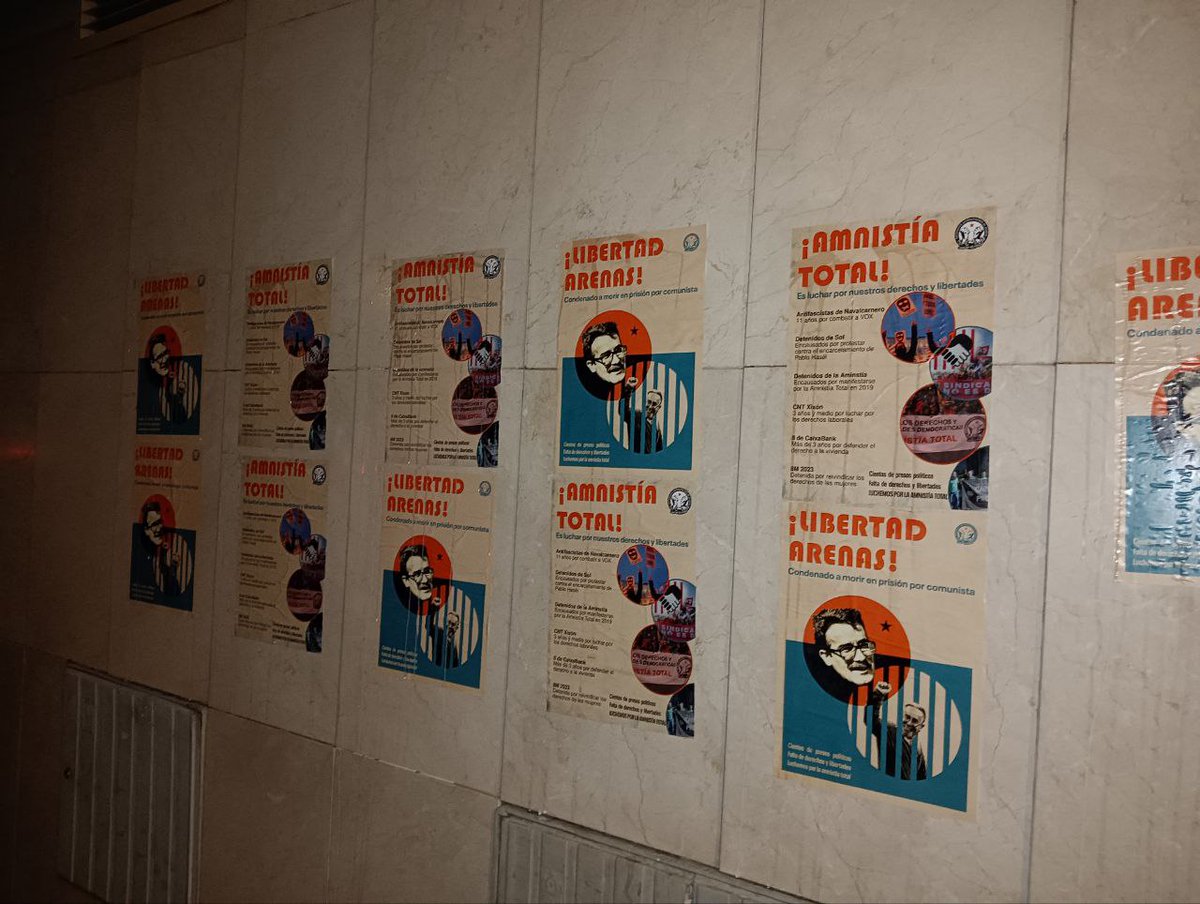 Seguimos llevando a las calles la amnistía total, la libertad de todos los presos políticos y el sobreseimiento de los casos abiertos por causas políticas.

Por todos los presos políticos, los de ayer, los de hoy y los que vendrán

¡Amnistía total!
¡Libertad detenidos por luchar!