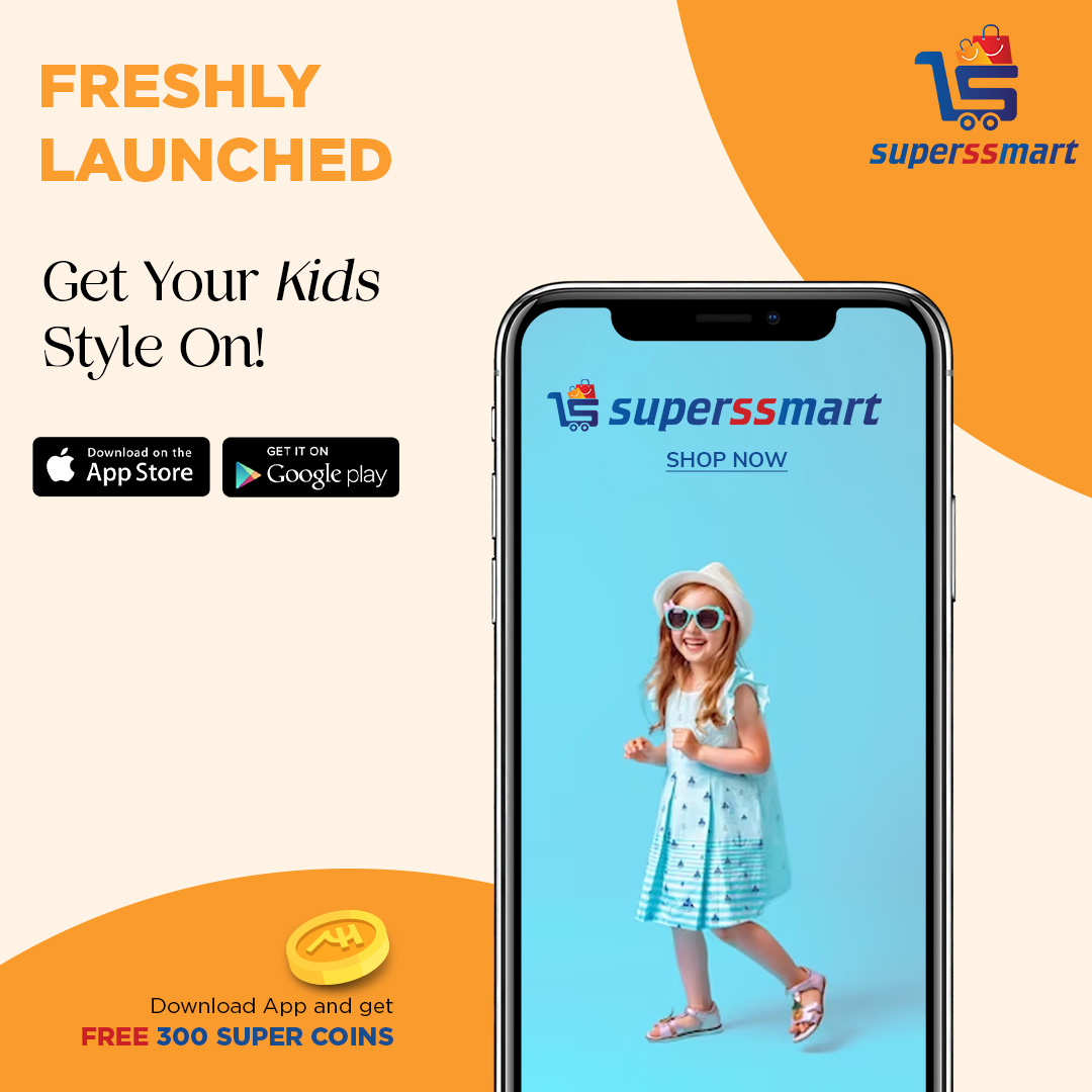 It's style on all summer long for your little icons at Superssmart! Get your kids'  style game on track with the vibrant Kids Collection on the app! ✨
.
#kidstyle #girlstyle #boystyle #kidscollection #onlineshopping #onlineshoppingindia #onlineshopindia #shoplocal #shoponline