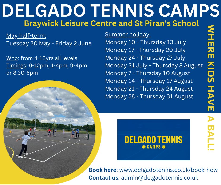 Book your spaces on our May and Summer camps now