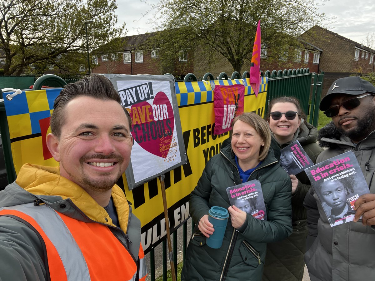 Edward and his colleagues are out on strike to deliver a message to the government: it's time to #PayUp and #SaveOurSchools