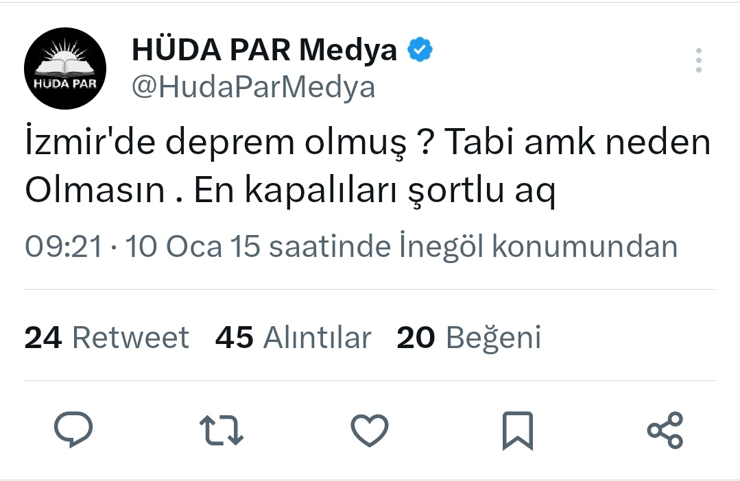 mahir_gra3's tweet photo. Tayyip Erdoğan'ın ittifakı bunlar.

Resmi hesaptan attıkları tiviti sildiler. Bunu yayalım, Hüdapar budur. Ülkeyi bunlara teslim etmek istiyorlar. https://t.co/tvw2ZaEHpn