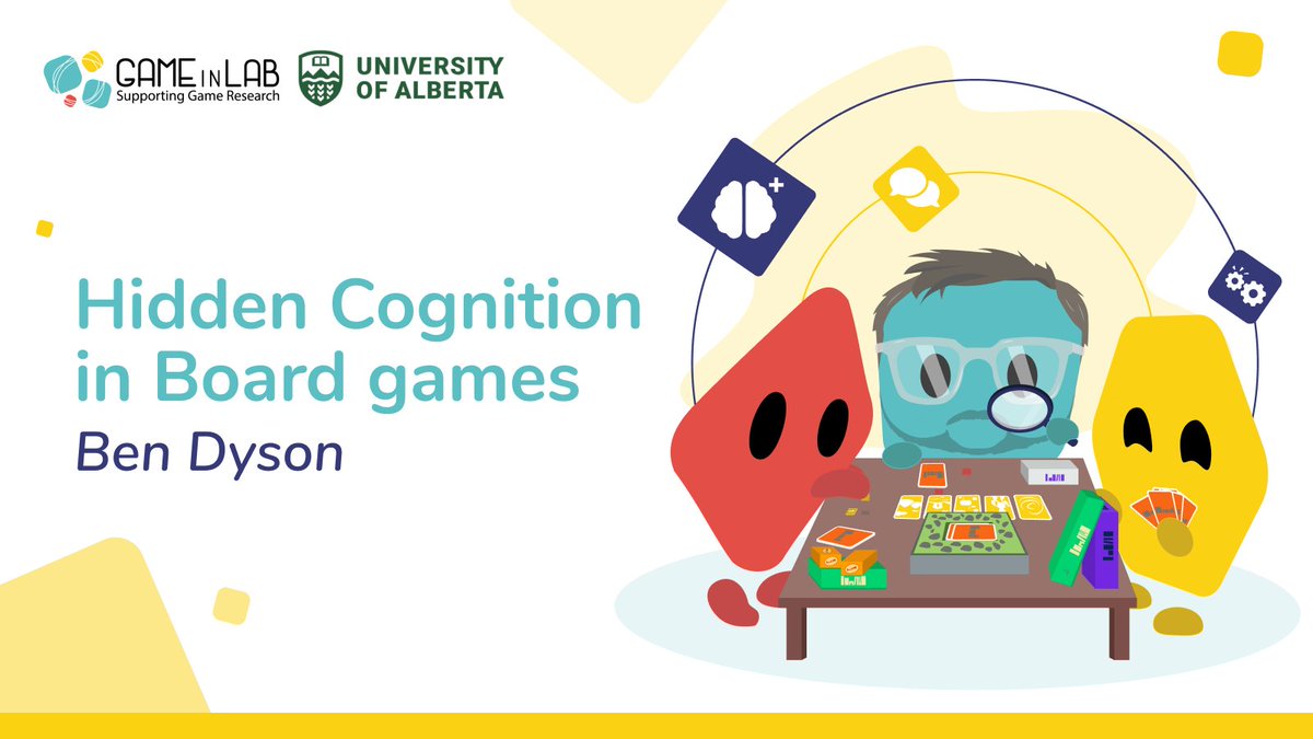GameInLab's tweet image. Today, we dive deeper into @benjdyson (@UAlberta) #GameInLab’s project: “Hidden #cognition in #boardgames”, exploring the idea that some games have implicit teachings on the way participants think, decide and eventually act. 
Learn more here ▶ bit.ly/40NdFge