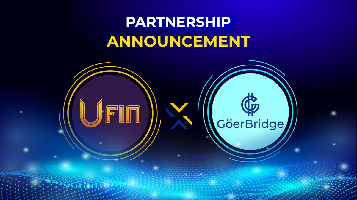 goerbridge's tweet photo. ANNOUNCEMENT
We are excited to announce partnership with UFIN
👏👏 Follow: https://t.co/O1h7rsQ8Xq https://t.co/mmrbqd23dx