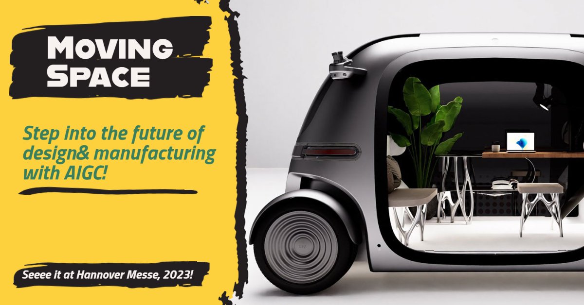thepixmoving's tweet photo. Attending @hannover_messe has never been more rewarding! See the newest industrial innovations and present our AIGC designed and built #MovingSpace there. It can hold up to 6 people and boasts state-of-the-art features. Read more: https://t.co/cuDRLl9Vd8
#industrialdesign #AIGC https://t.co/K8XxaDx8oC