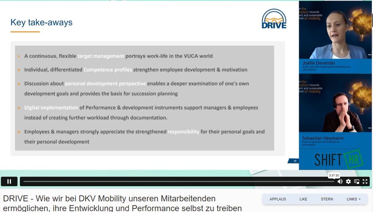 DRIVE - Wie wir bei DKV Mobility unseren Mitarbeitenden ermöglichen, ihre Entwicklung und Performance selbst zu treiben #shifthr #hris