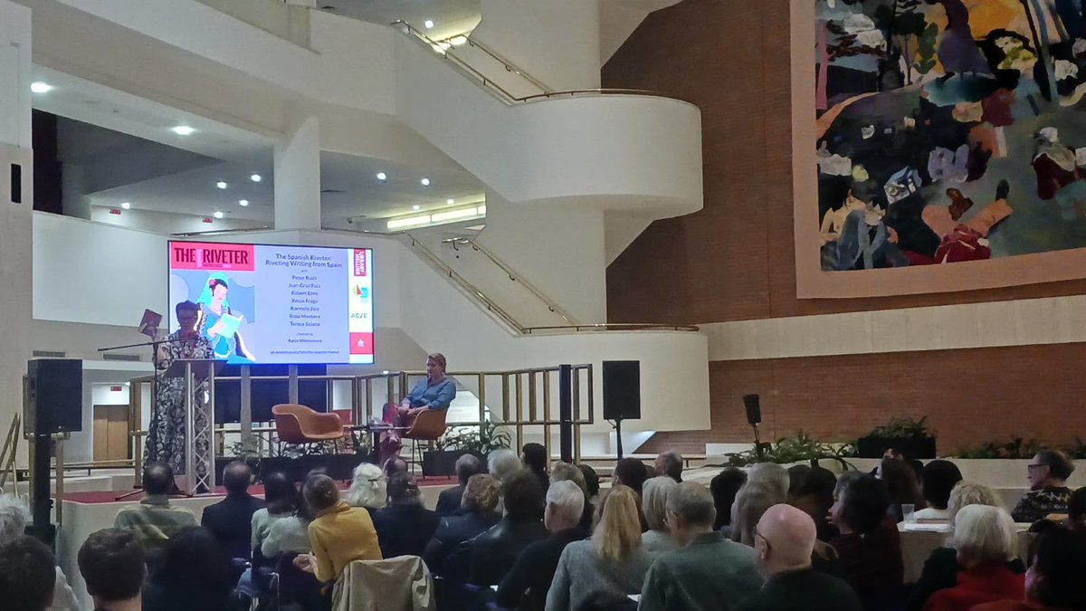 Alice_Banks_'s tweet photo. The Spanish Riveter is live! After a whole year in the making, we spent the best 10 days in London celebrating this incredible magazine with @LondonBookFair @CervantesLondon and @britishlibrary https://t.co/b1xNPUo1Xr