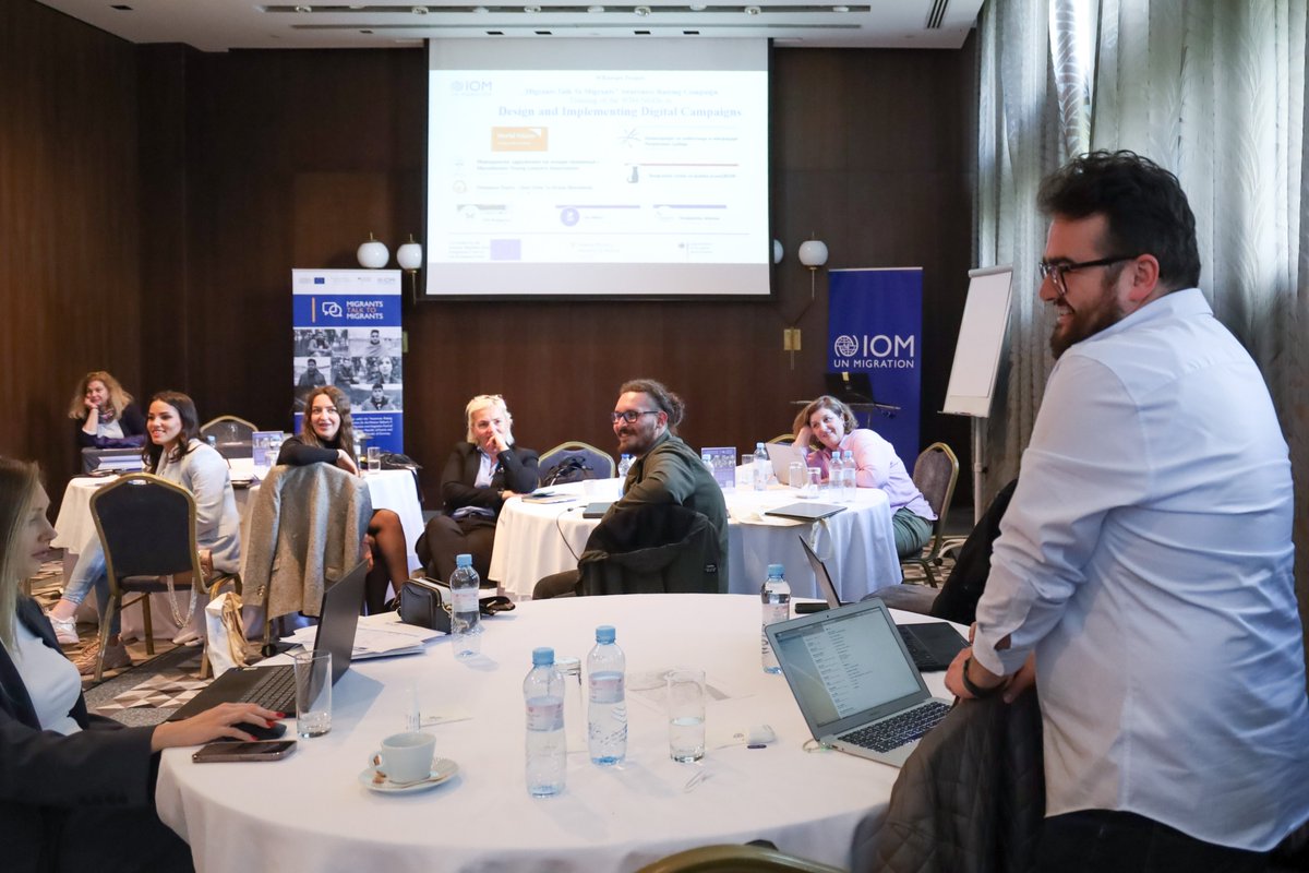 IOMBiH's tweet photo. ✅Wrapped up the „Designing and Implementing Awareness Raising Campaigns targeting Migrants” final training session in 📍Belgrade.
NGO reps presented their mock campaigns💬on social media reaching migrants with important information.
Funded by @EUHomeAffairs @BMI_Bund @BMI_OE https://t.co/7IGJtHRD6s