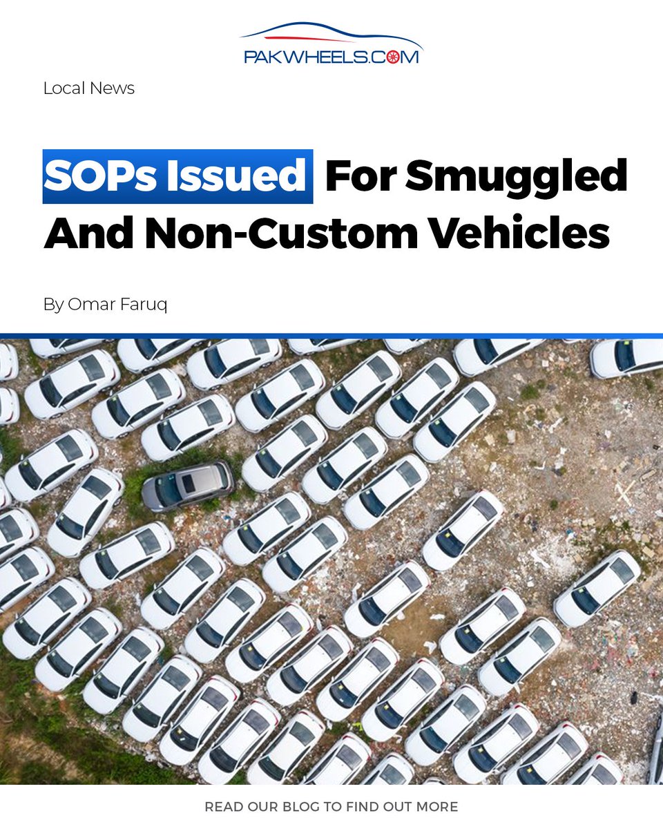 PakWheels's tweet photo. The Directorate General of Customs Intelligence and Investigation developed a standard operating procedure for the interception of non-custom paid and smuggled vehicles.

For more information: https://t.co/JNKpo2OXz8

#pakwheels #pwblog #smuggled #noncustom #noncustomvehicles https://t.co/KtCN0ATGyY