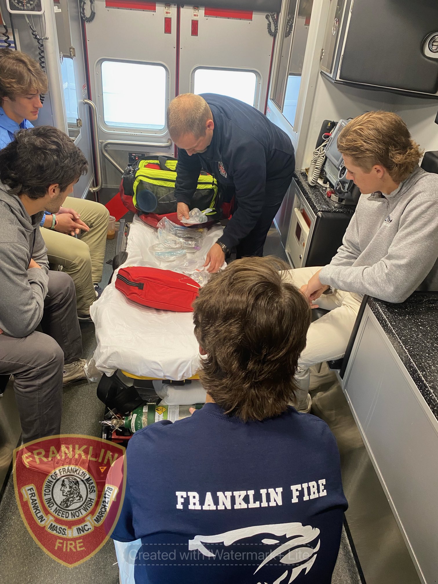 FHS Senior Project students polished their ambulance skills