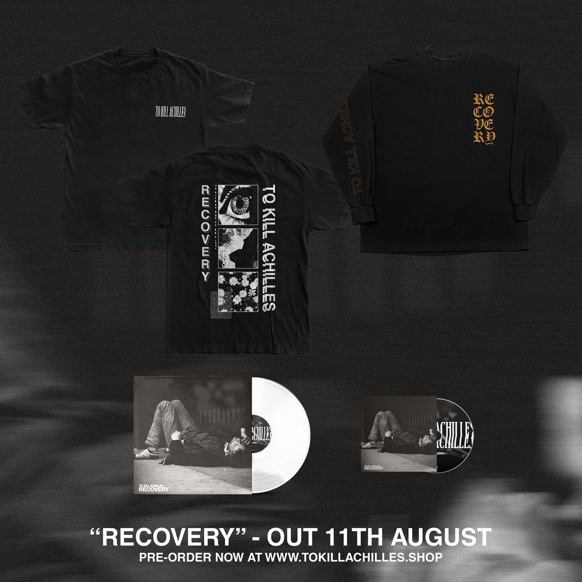 Our third studio album ‘Recovery’ will be released on the 11th of August 2023, via Arising Empire. You can pre-order the record now by hitting the link below. 

tokillachilles.shop