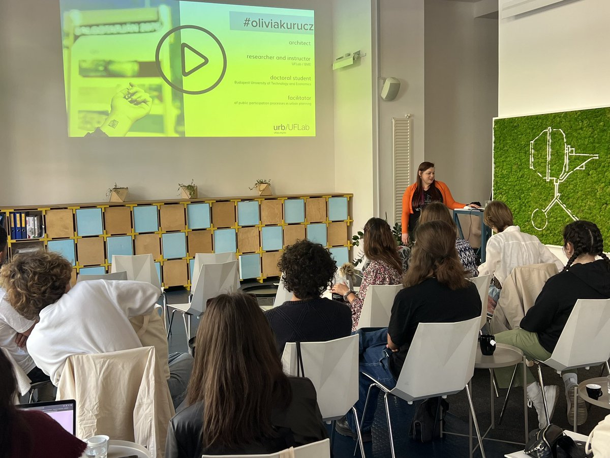 PlayactDoit's tweet photo. ✅Play/Act International students at Budapest learning #Gamification. How a game can make the place? By Olívia Kurucz from the UfLab
@materahub @ArteriaLab @kekorg @UEvora @univdeevora @infouex @CulEmprendedora #playact #youthactivism https://t.co/Z0w0cOtqbK