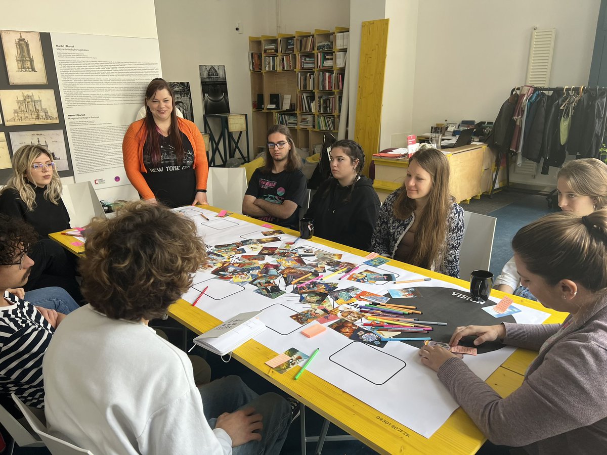 PlayactDoit's tweet photo. ✅Play/Act International students at Budapest learning #Gamification. How a game can make the place? By Olívia Kurucz from the UfLab
@materahub @ArteriaLab @kekorg @UEvora @univdeevora @infouex @CulEmprendedora #playact #youthactivism https://t.co/Z0w0cOtqbK