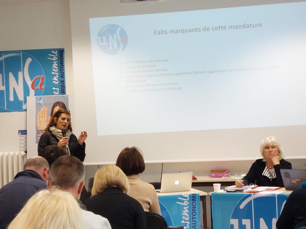 JerebVanessa's tweet photo. A Rennes pour le #CongresUNSA une journée de débats et d'échanges :  merci au Secrétaire régional de l'@urunsabretagne Yves Becharia et aux militants pour leur accueil. @UNSA_officiel https://t.co/xrJWL2l4lu