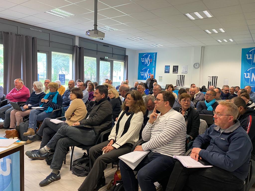 JerebVanessa's tweet photo. A Rennes pour le #CongresUNSA une journée de débats et d'échanges :  merci au Secrétaire régional de l'@urunsabretagne Yves Becharia et aux militants pour leur accueil. @UNSA_officiel https://t.co/xrJWL2l4lu