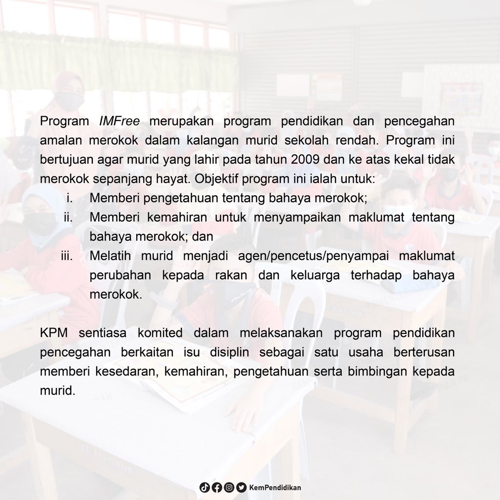 KemPendidikan's tweet photo. INFO KPM: Inisiatif KPM menangani isu berkaitan vape dalam kalangan kanak-kanak dan murid sekolah.

#7TerasKPM
#MalaysiaMADANI
#KaramahInsaniah https://t.co/PlYL1twaIp