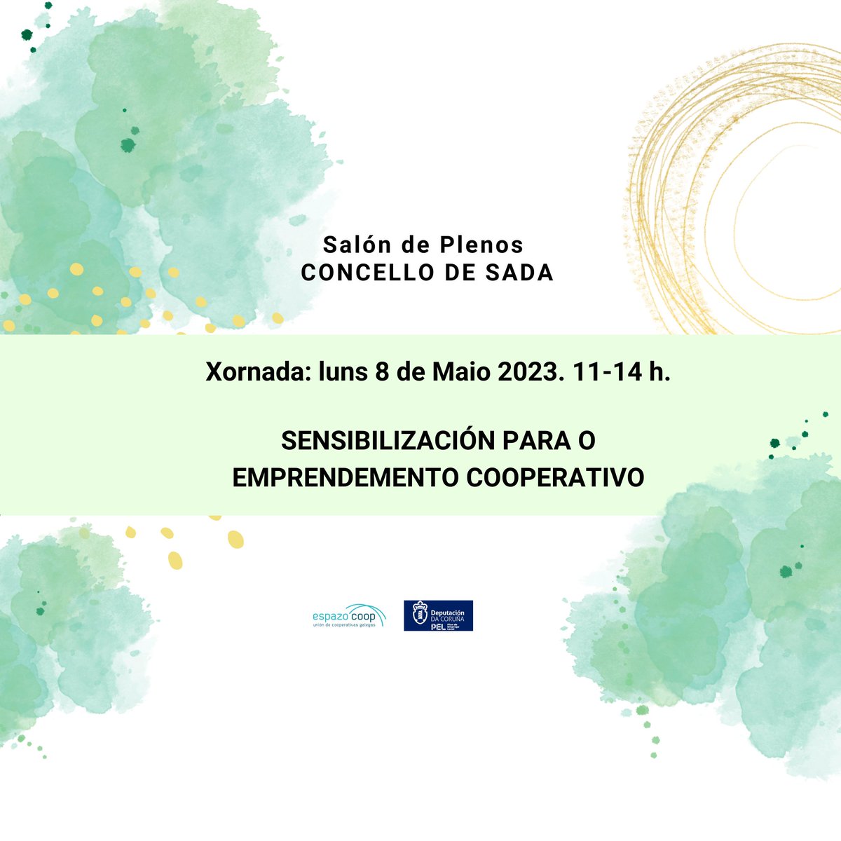 UnionEspazocoop's tweet photo. 🟢Actividades GRATUÍTAS en Sada para promover o emprendemento cooperativo👇
Iniciamos as accións previstas para impulsar e informar sobre a creación de empresas cooperativas entre a poboación de #Sada
ℹ️INFO e INSCRICIÓN>> https://t.co/fIqEqpucCp
#emprendemento #concellodesada https://t.co/Yilgc29XE1