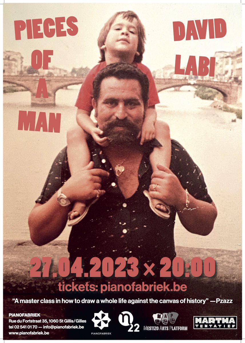 David Labi (@david_labi) on Twitter photo Brussels folks – if you're free tonight and feel like some tears, some laughs, and some reflections on trauma, parents, masculinity, and identity - I'm performing my one-man show tonight at <a href="/pianofabriek/">PIANOFABRIEK</a> – some places still left :)
#piecesofaman Brussels folks – if you're free tonight and feel like some tears, some laughs, and some reflections on trauma, parents, masculinity, and identity - I'm performing my one-man show tonight at <a href="/pianofabriek/">PIANOFABRIEK</a> – some places still left :)
#piecesofaman