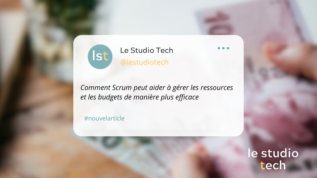 lestudiotech's tweet photo. Comment Scrum peut aider à gérer les ressources et les budgets de manière plus efficace

#MéthodesAgiles #Agile #ProductManagement #Scrum

Article complet disponible sur le site du Studio Tech : https://t.co/y83aKMmd0h https://t.co/ZJeGL5y3A0
