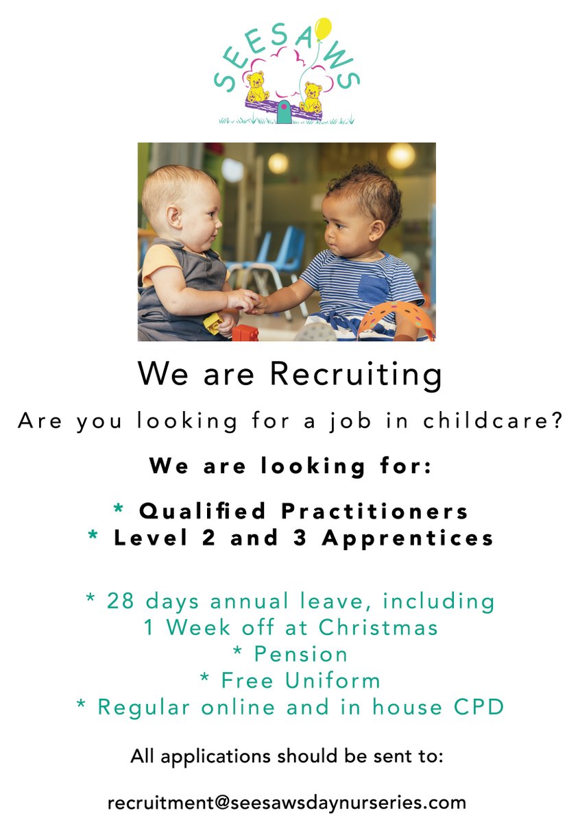 SeesawsNursery's tweet photo. Visit https://t.co/u0iqFi3kzF

@JCPinBirmingham  #Childcare #SuttonColdfield #WOLVERHAMPTON #Erdington #Birmingham #Jobs #nurseryschool https://t.co/SZIjCDwlkw