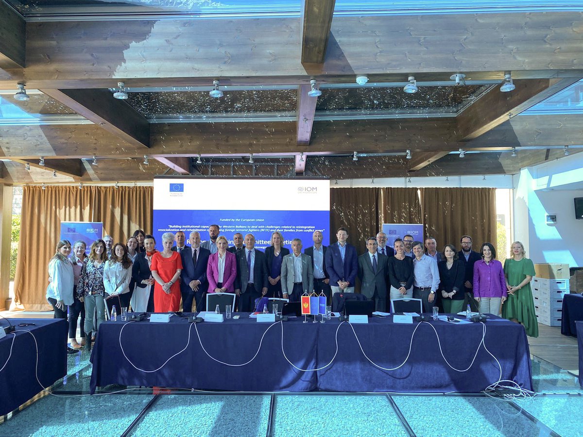 📢3rd Regional Steering Committee of the 🇪🇺funded project on reintegration, resocialization &amp; rehabilitation of returning foreign terrorist fighters and their families from conflict zones in 🇲🇪

▶️Discussing good practices, challenges, way forward &amp; the importance of coordination