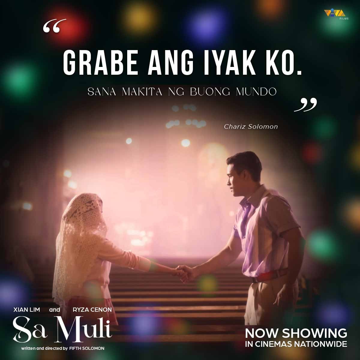 VIVA_Films's tweet photo. As a BALITANG-INA believer, TOTOO ITO MARE! Cry-ing ina talaga pag si Direk FIFTH SOLOMON ang umatake😭😭😭

TARA NA SA SINEHAN! ‘SA MULI’ starring Xian Lim and Ryza Cenon. Written and Directed by Fifth Solomon.

NOW SHOWING IN CINEMAS NATIONWIDE!

#SaMuli #SaMuliNowShowing https://t.co/hnD13bs6L7