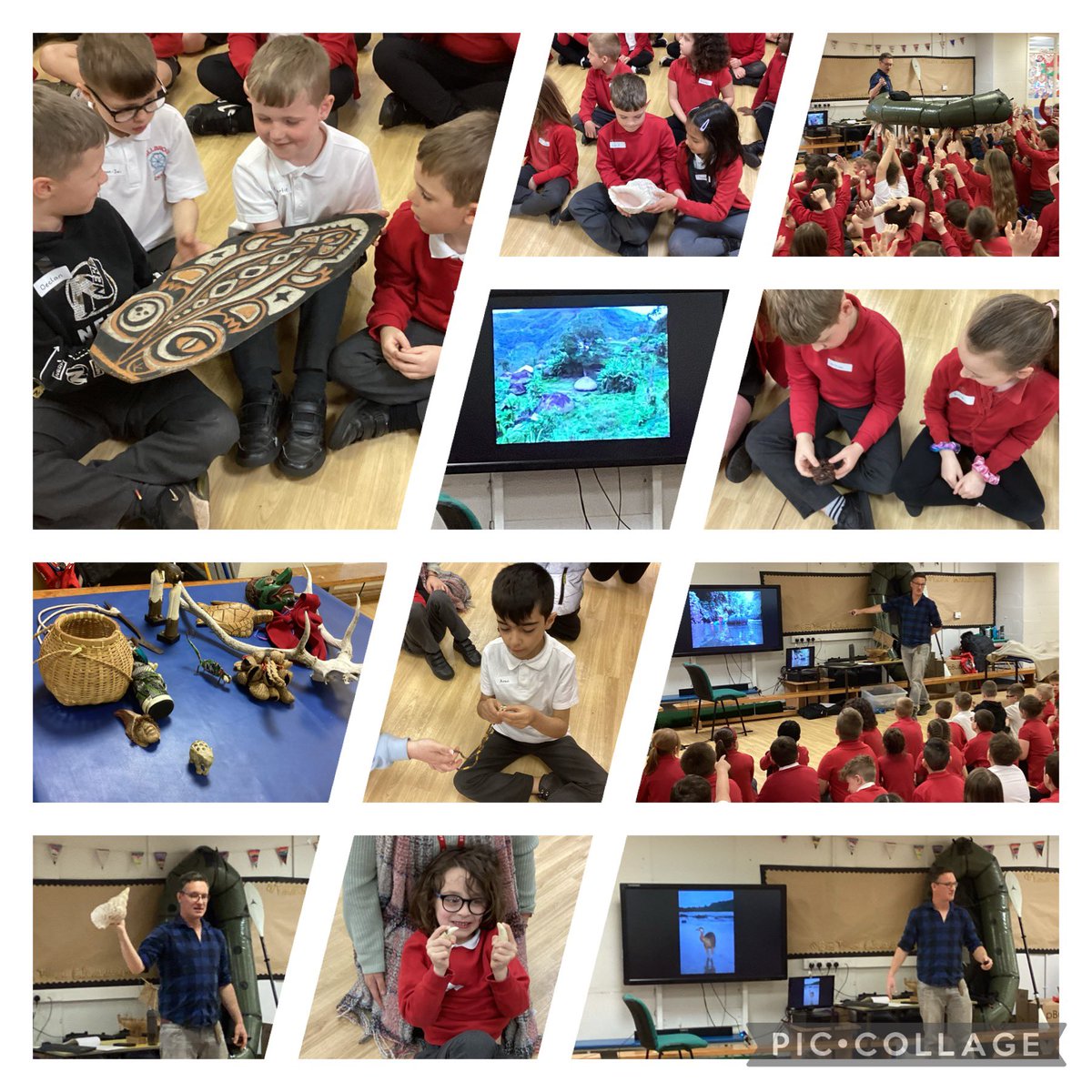 Chestnut class had a very exciting morning with a visit from Will the Explorer. Who told them about his adventures all the way from Papua New Guinea! 🐚🛶
#bethebestyou #bethechange <a href="/MillbrookP/">Millbrook Primary</a> <a href="/MillardWill/">Will Millard</a>
