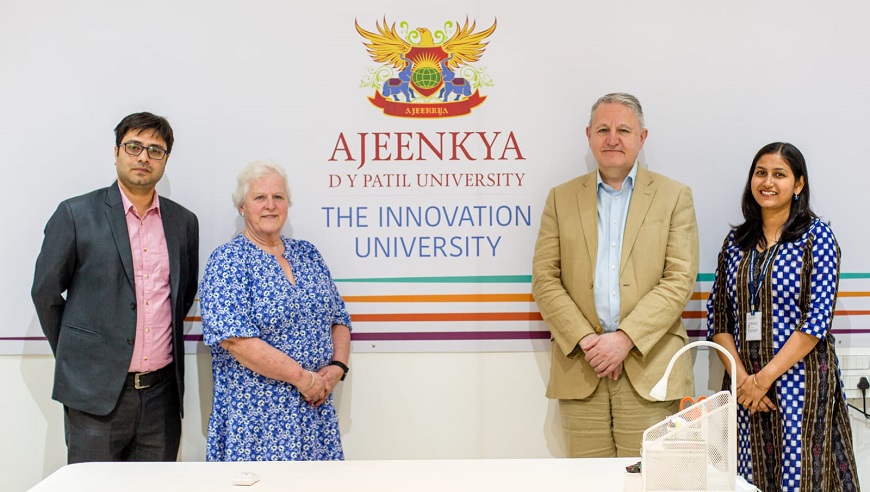 Boosting UK-India collaboration in higher education, research and innovation, @UWTSD and @Nuovos_ADYPU sign an MoU to deliver health technology programmes at #ADYPU. Wales Institute of Digital Innovation played a central role in this futuristic partnership.