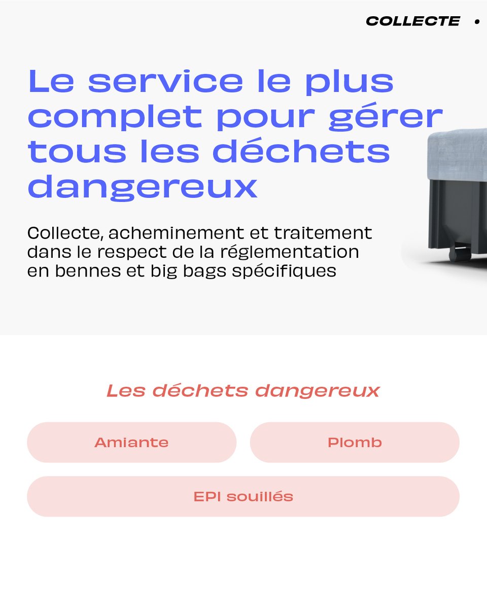 endless_groupe's tweet photo. EndLess propose un service de gestion des déchets dangereux d’amiante, de plomb et EPI souillés. Nous collectons et acheminons vers des exutoires dans le respect de la réglementation.

N’hésitez pas à nous contacter pour la gestion de vos déchets dangereux 🚛 #btp #environnement https://t.co/SPMzPGVIIz