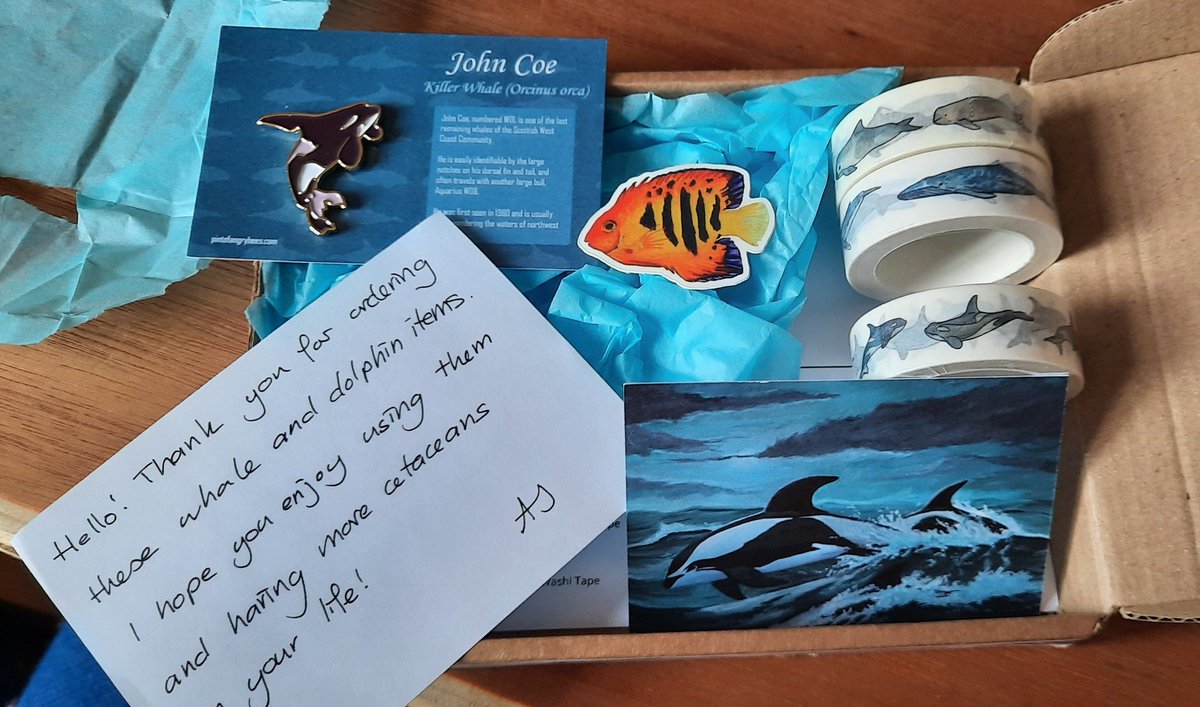 So happy with purchase from  <a href="/AjRandalls/">AJRandalls</a> pintofangrybees. You can never have too many #cetaceans in your life. 🐬🐋🐳😍