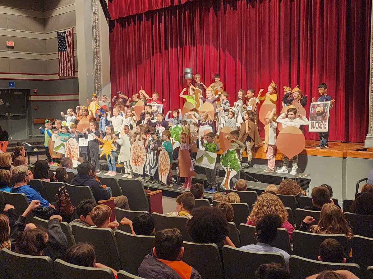 Shenanigansin3's tweet photo. Our Peaceful Pups did an amazing job during their performance of "Nuts!" It has been one of the highlights of the year watching the relationships grow and develop between the first and third graders! ❤️🐺 https://t.co/iS0cPrMbsz