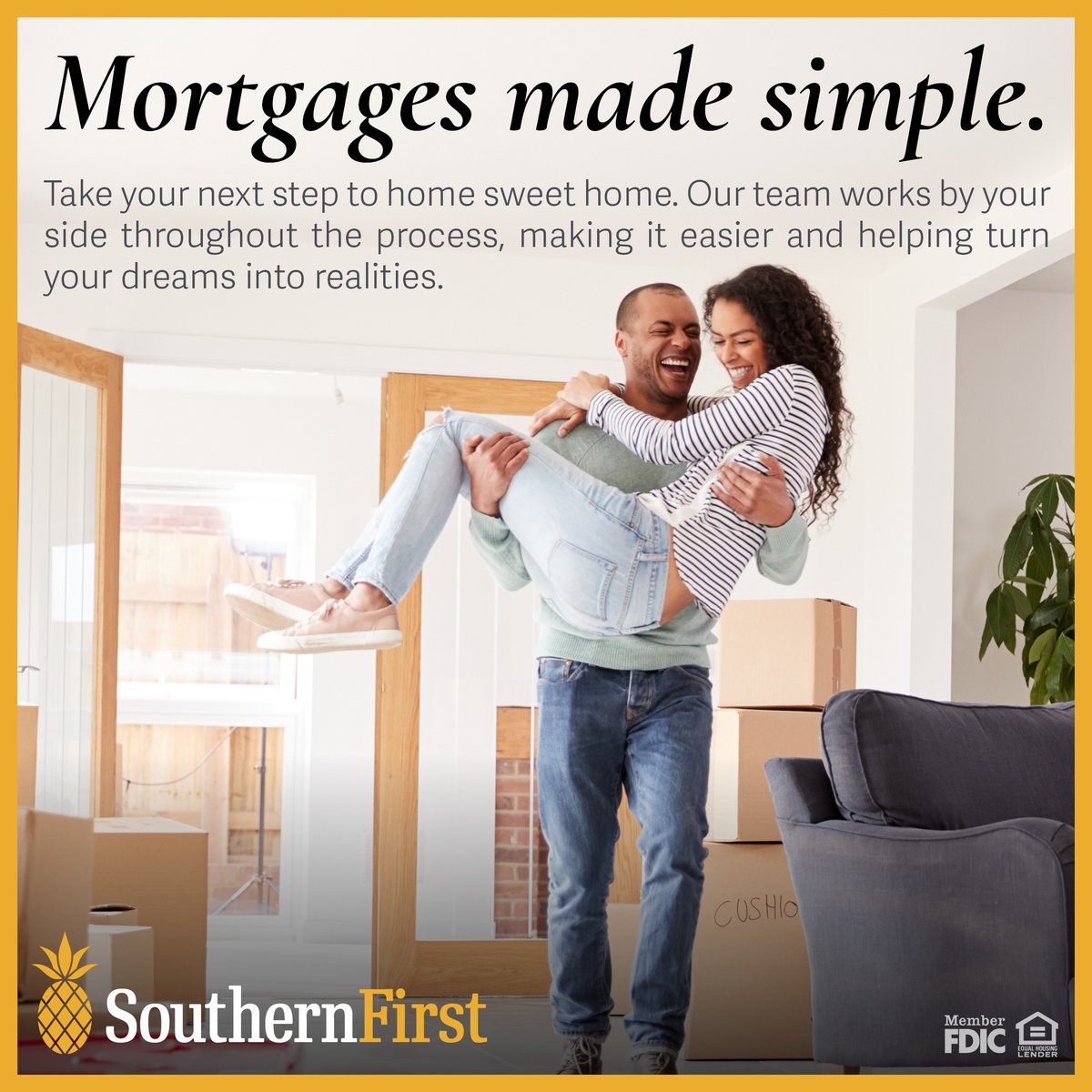 Get the best of both worlds with Southern First Mortgage! Our digital mortgage experience is powered by a team of experts who work by your side, offering personalized guidance to make your home-buying process a breeze. #MortgageExperts #DreamHome Apply Now rb.gy/ob4nf