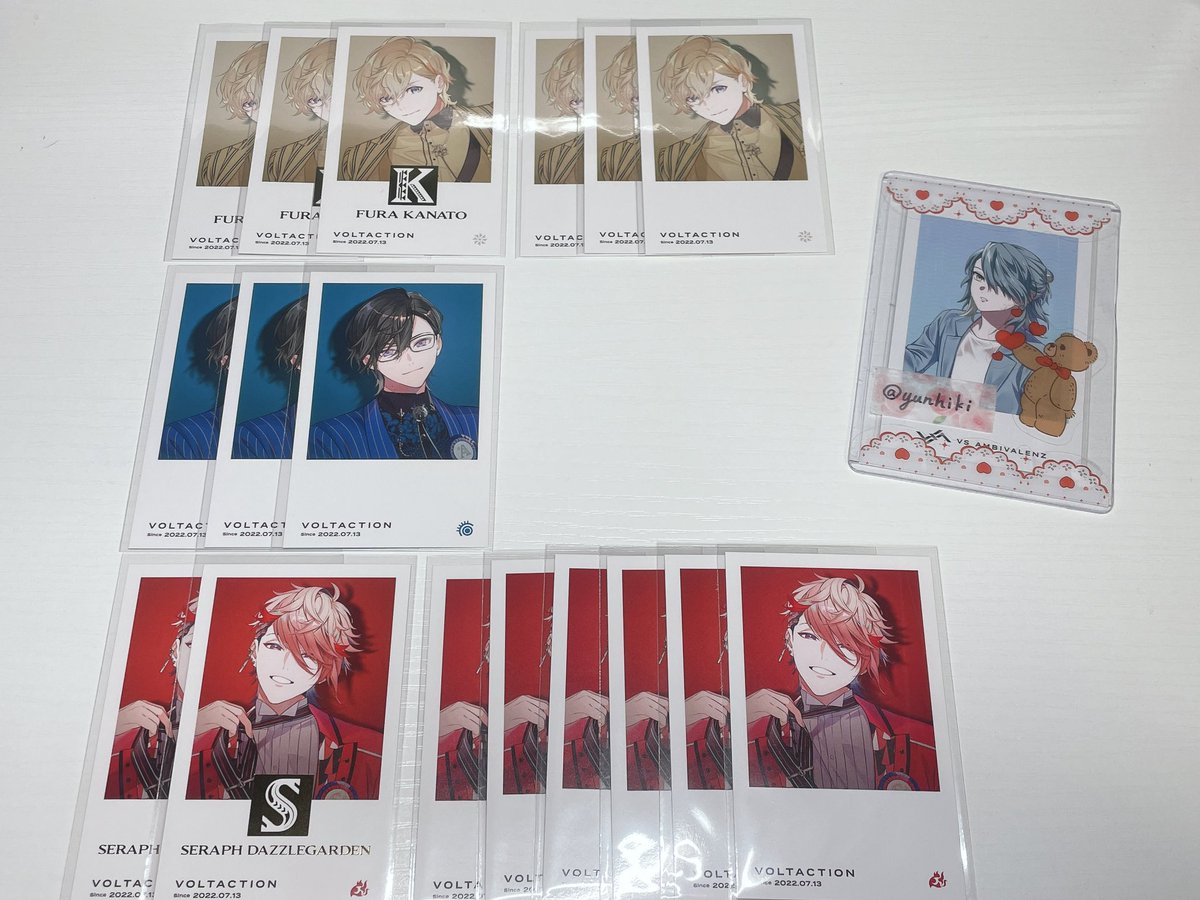 yunhiki's tweet photo. 【交換】にじさんじ VOLTACTION ハーフアニバーサリー 特典ポストカード チェキ風カード

求：同種 ♦️☕️
譲：🍝🍷 🦉🎻 📄

N⇄N R⇄R 同士の交換のみ
検索からも気軽にお声がけ下さい。 https://t.co/9bAWpsfmP7