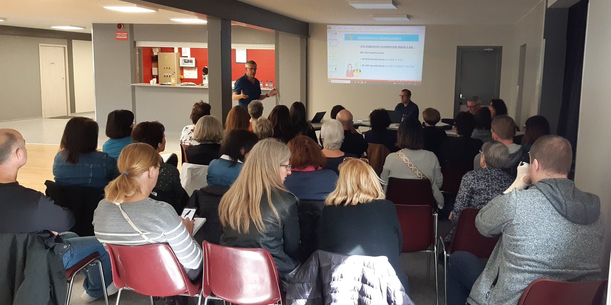 cnas_est's tweet photo. Véritable succès 🤍 pour l'assemblée départementale #CNAS du #TerritoiredeBelfort avec 30 délégués présents à #Andelnans ce matin. 
Cette année, de nouveaux agents et élus rejoignent la délégation, toujours très dynamique !! 👍 https://t.co/jLbgAuJHRp