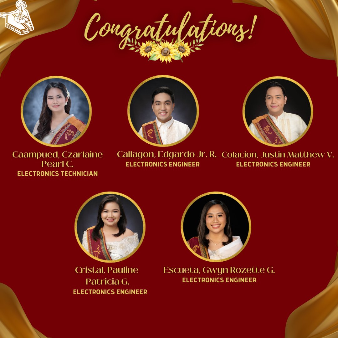 upiecep's tweet photo. UP IECEP is proud to present its 19 alumni that have successfully passed the April 2023 Electronics Engineer and Electronics Technician Licensure Examinations.

[1/1] https://t.co/HfB4baqbLG