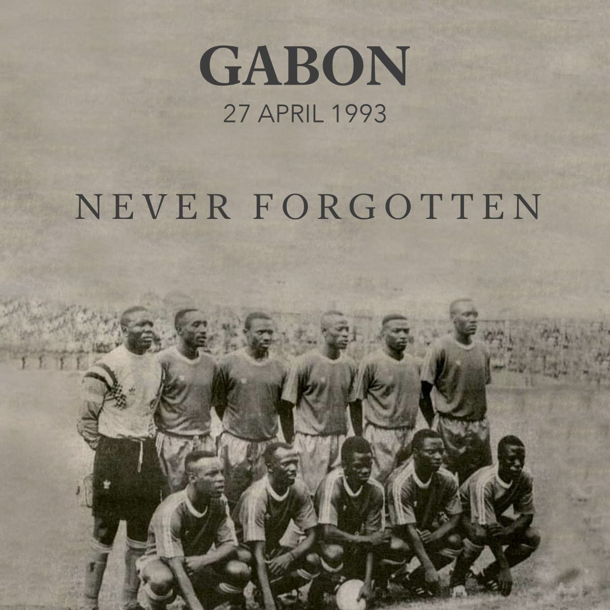 HHichilema's tweet photo. 30 years ago, an aircraft carrying most of the Zambian National Football Team, crashed into the Atlantic Ocean. The #GabonDisaster was a great loss for our nation, we’ll never forget our beloved Chipolopolo Team. Our hearts go out to their loved ones. MTSRIP 🇿🇲 https://t.co/6PmUZGHgt7
