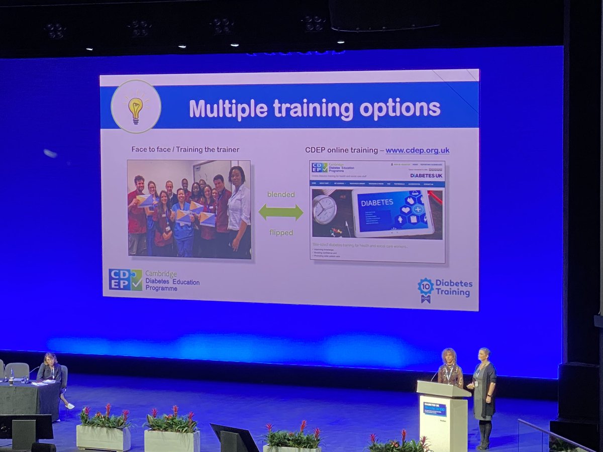 Excellent talk by Ruth Miller and Candice Ward on improving safety at scale via concise and impactful diabetes training for all health and social care staff.  

Spreading the free resource on diabetes training: 
cdep.org.uk

<a href="/CDEPdiabetes/">CDEP</a>
#DUKPC2023 
#DUK2023