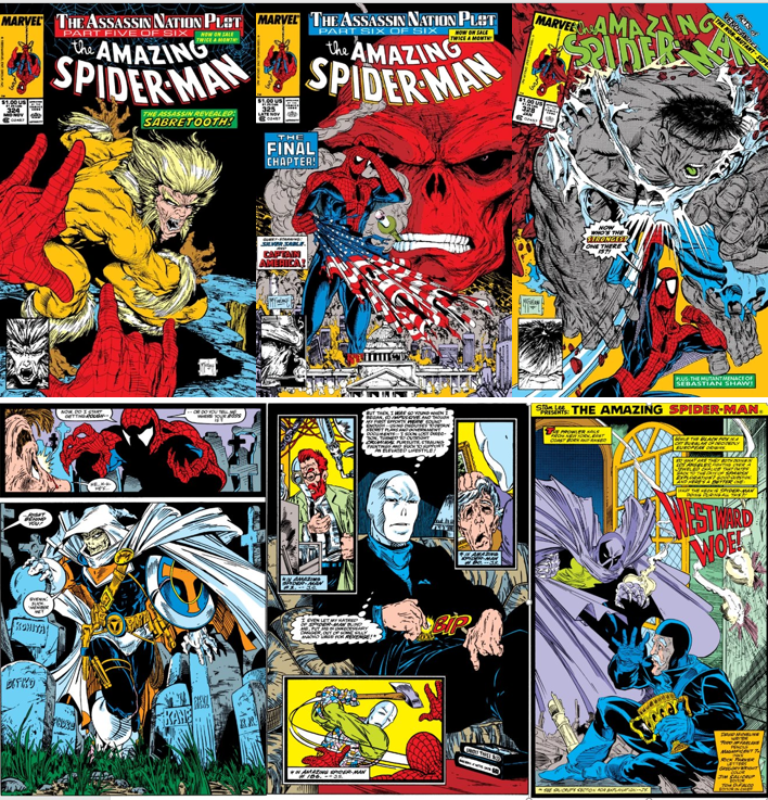 Cinemadroide's tweet photo. #COMICS #MyClassics David Michelinie de 1987 à 1994 écrit la période la + populaire de The Amazing Spider-Man où se succèdent 3 dessinateurs majeurs marquée par l'introduction de Venom et Carnage. Les num #298–323, 325, 328 où Mcfarlane révolutionne la représentation de Spidey https://t.co/7dUqeiVkOv