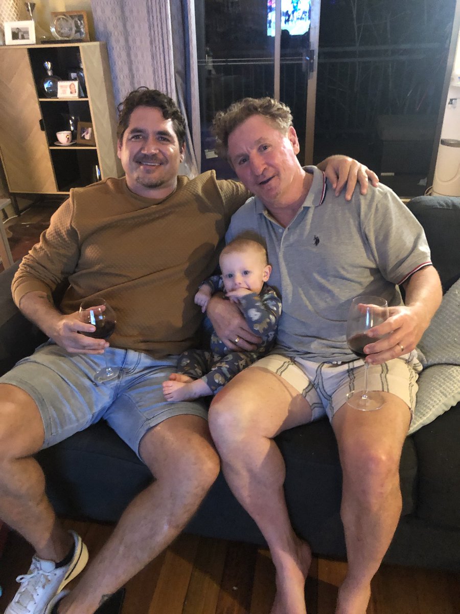 Fairly special night catching up with my Noongar brother ⁦<a href="/DJHeadland1/">Des Headland</a>⁩ and little Oakie! #ClassIsClass #FamilyIsFamily ⁦<a href="/brisbanelions/">Brisbane Lions</a>⁩
