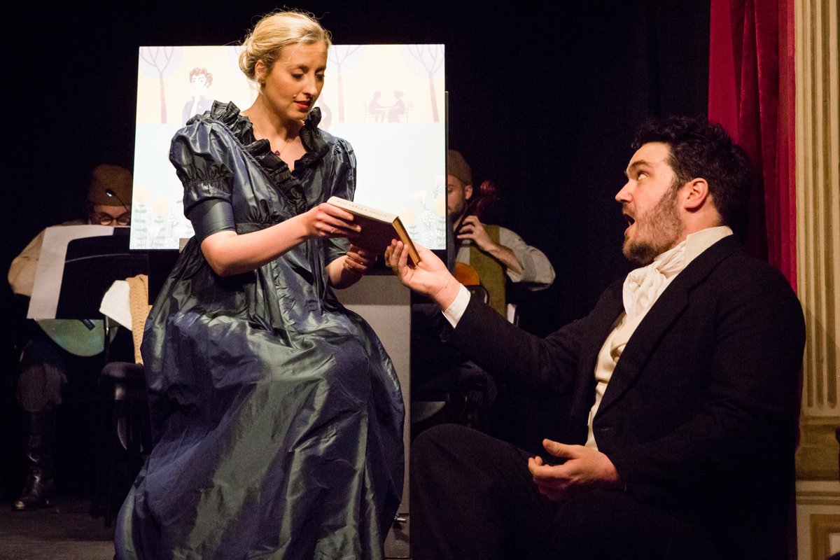 One month 'til Pop-Up Opera is back! Spend your weekend with a grand experience on a miniature scale with two cleverly rewritten half-hour shows. A little bit of… Die Fledermaus &amp; Eugene Onegin, brought to life by an intimate cast, storyteller and sumptuous illustrations.

(1/3)