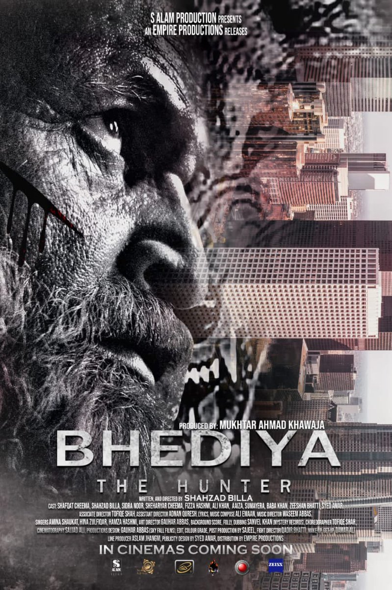 LFI_Lollywood's tweet photo. S Alam Production Presents the Official Poster of the Upcoming Film "Bhediya".
#Bhediya #BhediyaTheFilm #SAlamProduction #EmpireProductions #SkyFallFilms #MysteryRecords #Lollywoodfilmindustry https://t.co/nJeBmcSwOU