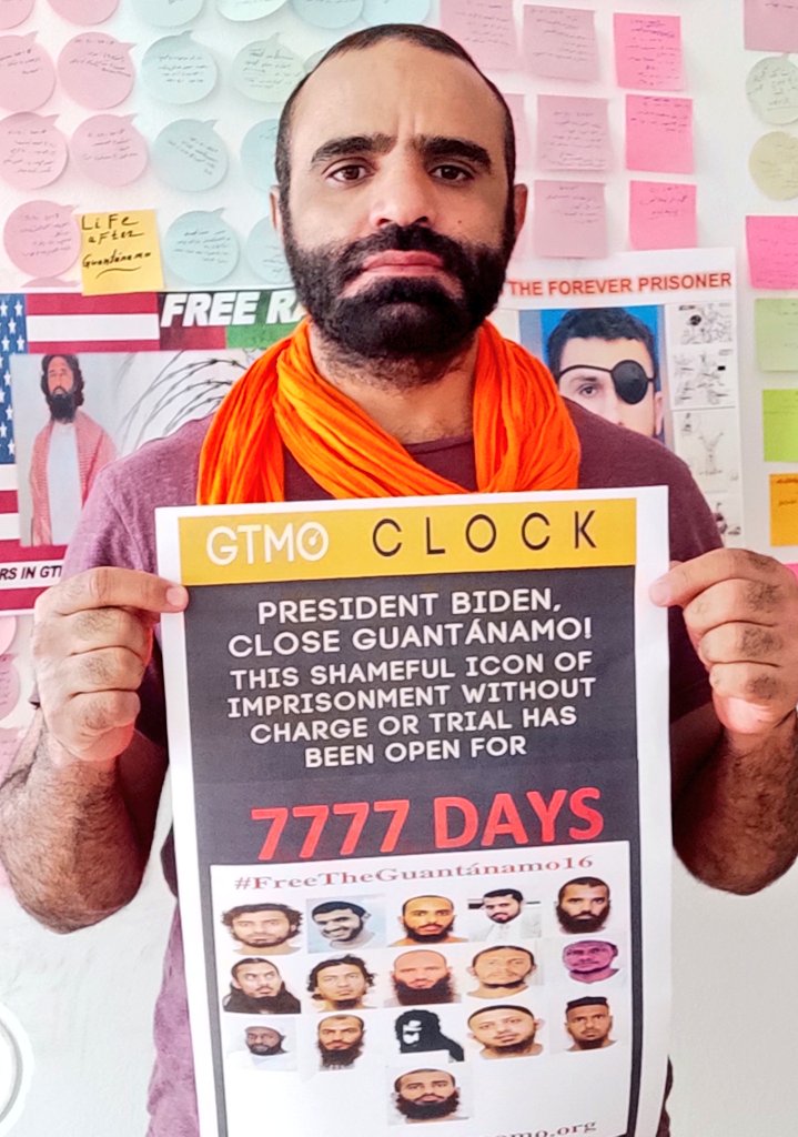 MansoorAdayfi's tweet photo. Good morning @POTUS 
#CloseGuantanamo while you can!
#Gtmo21
#DontForgetUsHere
🟧7️⃣7️⃣9️⃣ prisoners
🟧6️⃣0️⃣ children
🟥 9️⃣ men died
Now:
🟧3️⃣0️⃣ remain
🟧1️⃣6️⃣ cleared for release.

         🟧#GUANTÁNAMO🟧
            7️⃣7️⃣7️⃣7️⃣  D A Y S
@JoeBiden  
#accountability 
#CIAtortureprogram https://t.co/dGiajfv3ZY