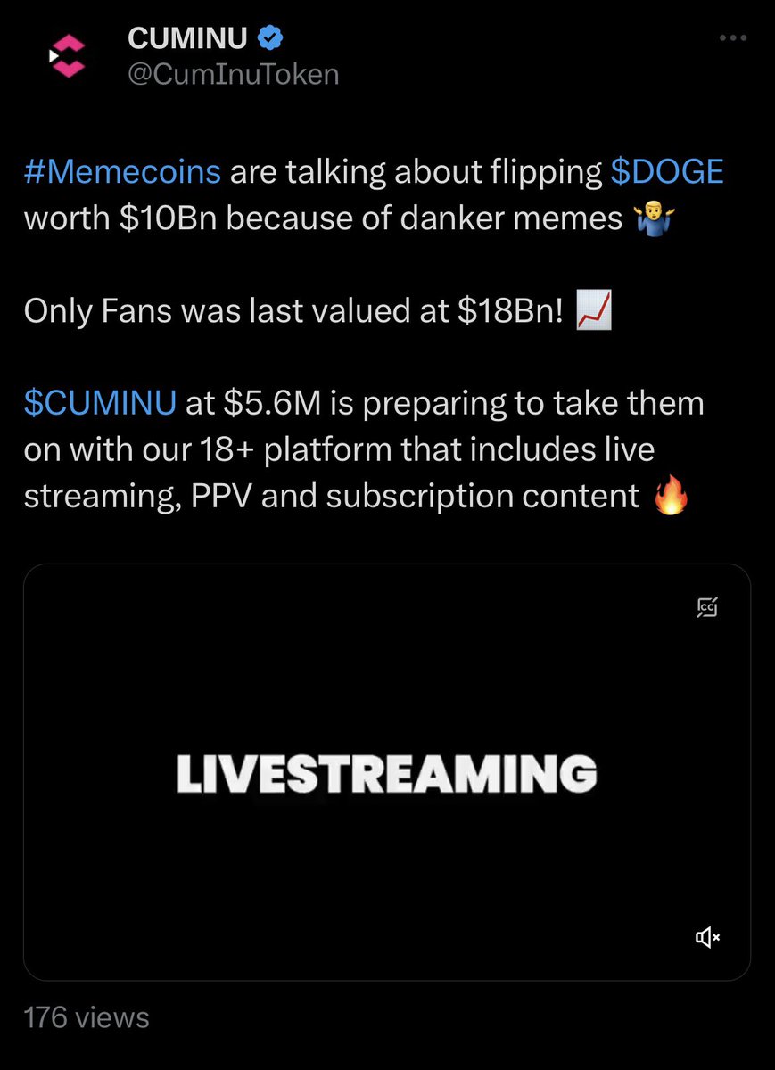 Well said by $CUMINU team!

t.me/CumInuToken

$PEPE $HEX $TATE $MONG $FLOKI $WOJAK $BOB $GENSLR $DXN $XEN $SHIB $ETH $FLEX $PLEB