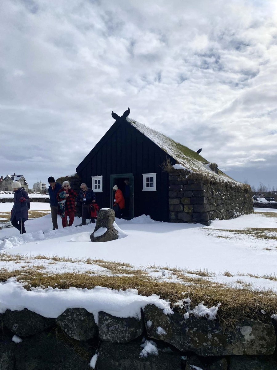 IcelandWriters's tweet photo. Today’s day tour having a grand old time exploring Árbæjarsafn in the snow ⛄️
#icelandwriters #irr23 #iwr23 https://t.co/35fgOAIK5u