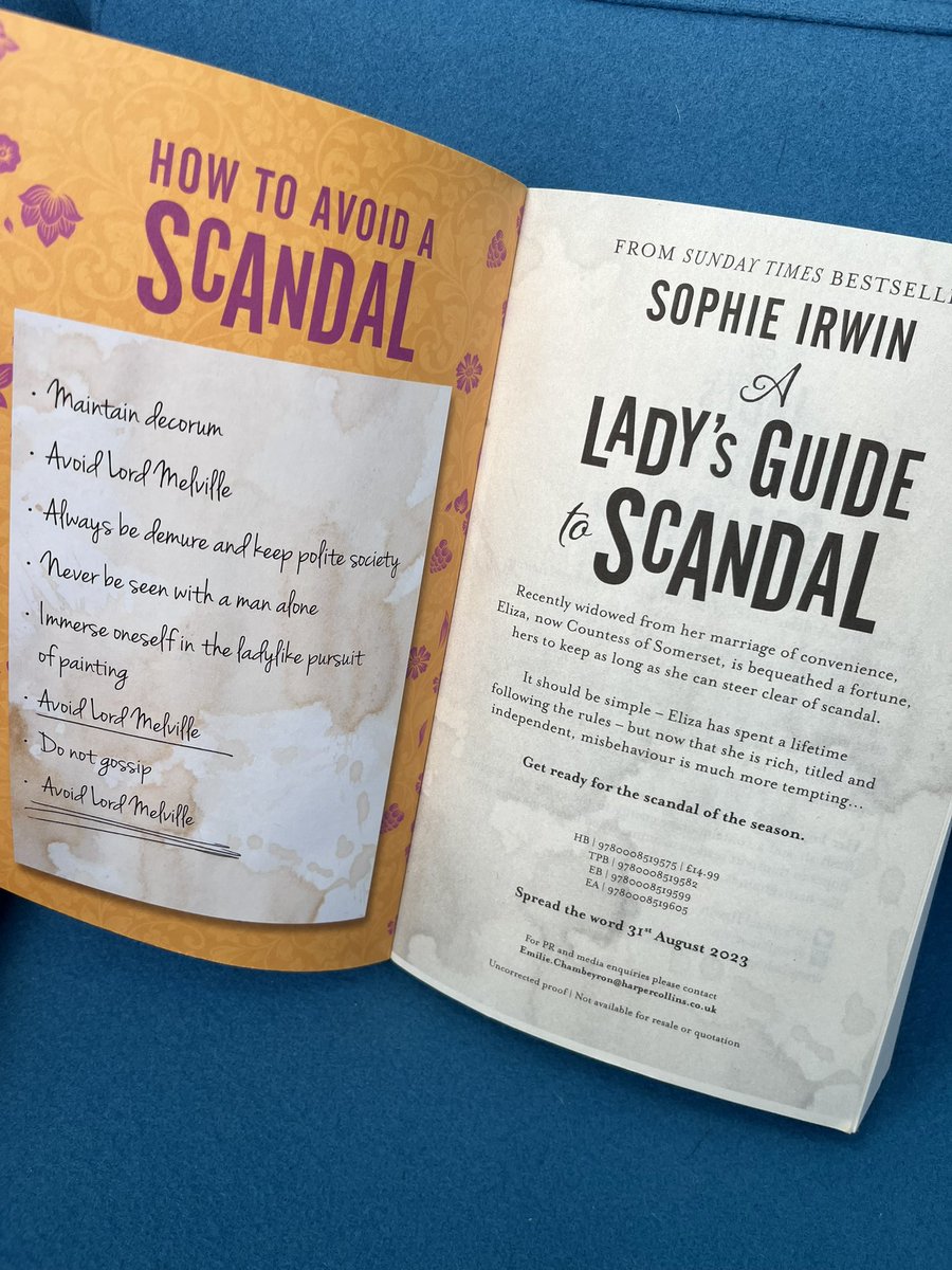 roshea29's tweet image. The most beautiful, shiny proof for one of my favourite books this year #ALadysGuide to Scandal💕💕💕

Romance, scandal, a fierce heroine and a dashing rogue - what more could you want?⚡️⚡️⚡️